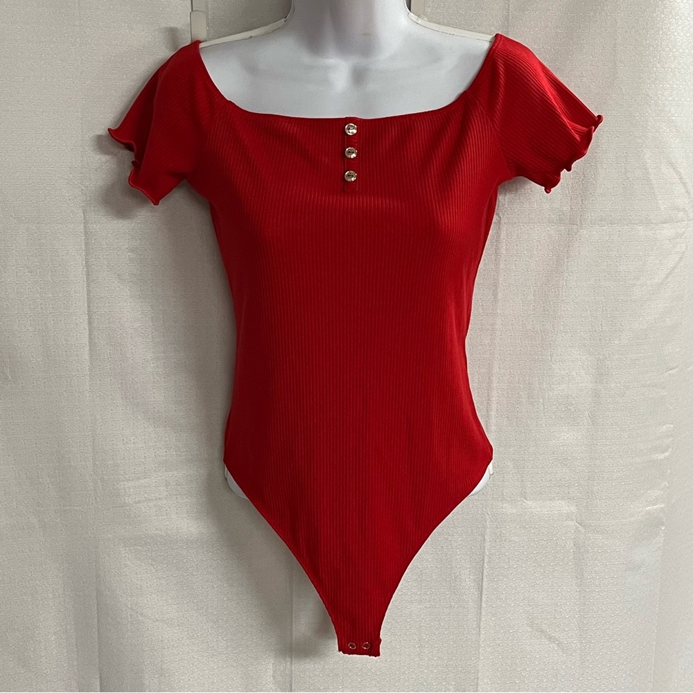 Popular 21 ladies red bodysuit size large